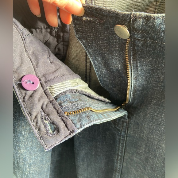 Toast OAS pleat front denim skirt UK 10-12 - Picture 4 of 5